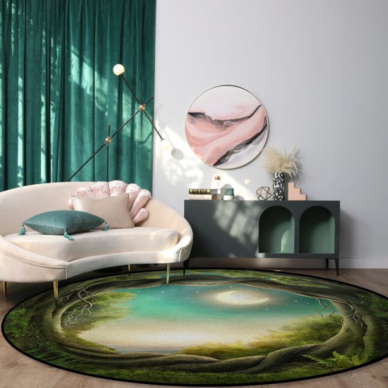 Tapis Rond Jungle 2