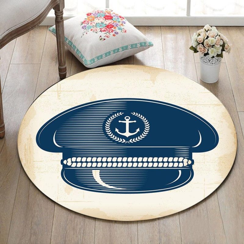 tapis rond casquette capitaine 7C mon tapis rond 225