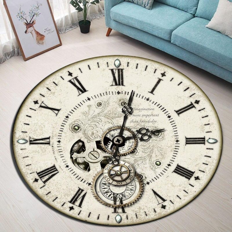 tapis rond horloge 7C mon tapis rond 758