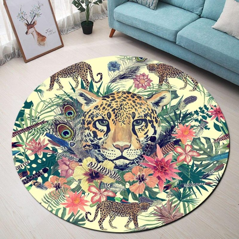 tapis rond lionceau 7C mon tapis rond 448