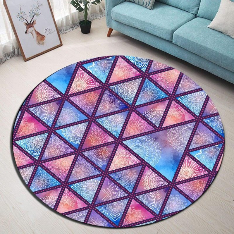 tapis rond mandala geometrique 7C mon tapis rond 6