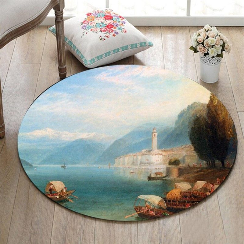 tapis rond paysage 7C mon tapis rond 538