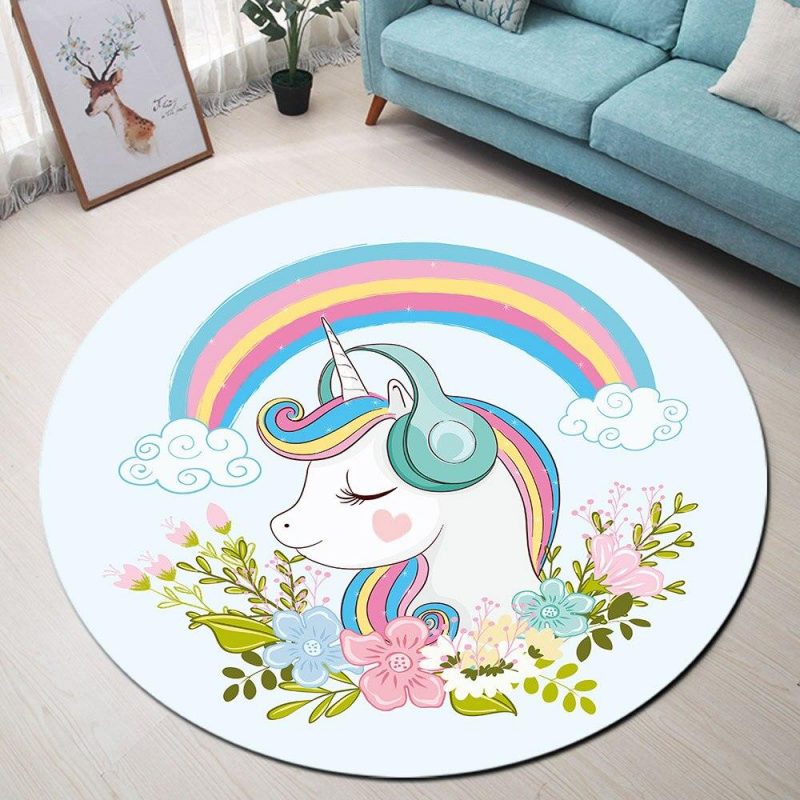 tapis rond petite fille 7C mon tapis rond 548