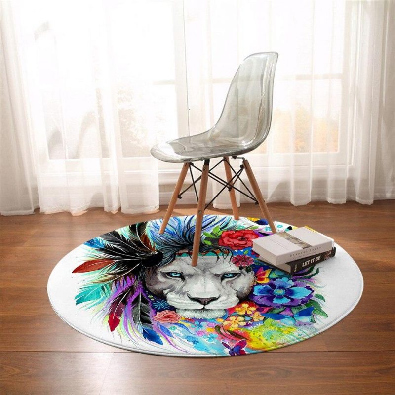 tapis rond style boheme 7C mon tapis rond 446