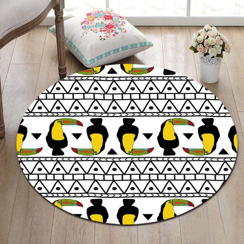 tapis rond toucan 7C mon tapis rond 657